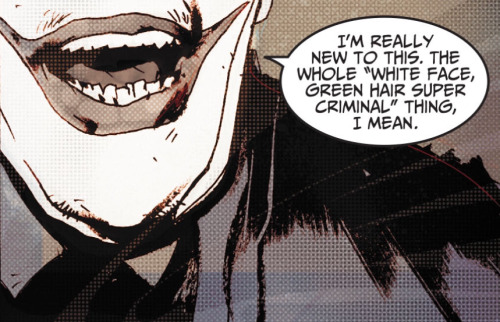 brianmichaelbendis:  Joker throughout the years by Jock & Lee Loughridge.From Adventures of Superman #40. 