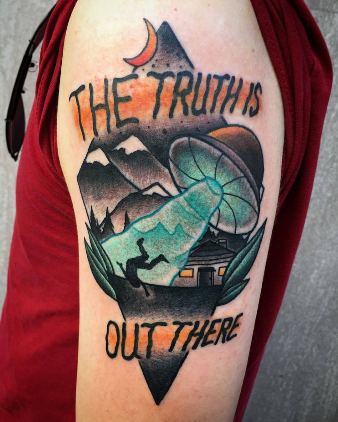 My first tattoo Im rewatching XFiles with my partner and thought the X  is the perfect way to celebrate  rXFiles