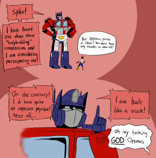 freeappears: Optimus in the G1 cartoon wasn’t just a father-figure, but a Hip With The Kids Da