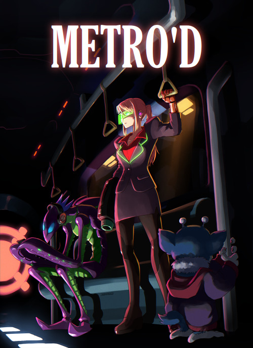 Alternate timeline where Samus is a single mother working in the big city.EDIT: removed the family s