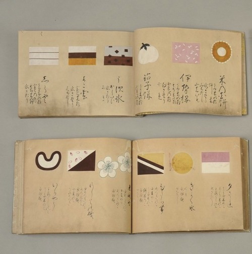 beifongkendo:Wagashi (traditional Japanese sweets) illustrated design book, late 17th century Edo-pe