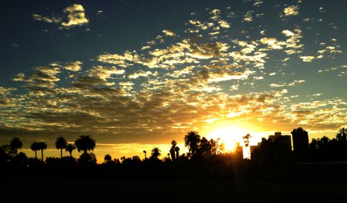 citylandscapes:  Sunset over Santa Monica, LA Source: antronoid (reddit) 