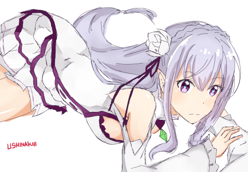 ushinakiii:  エミリア 