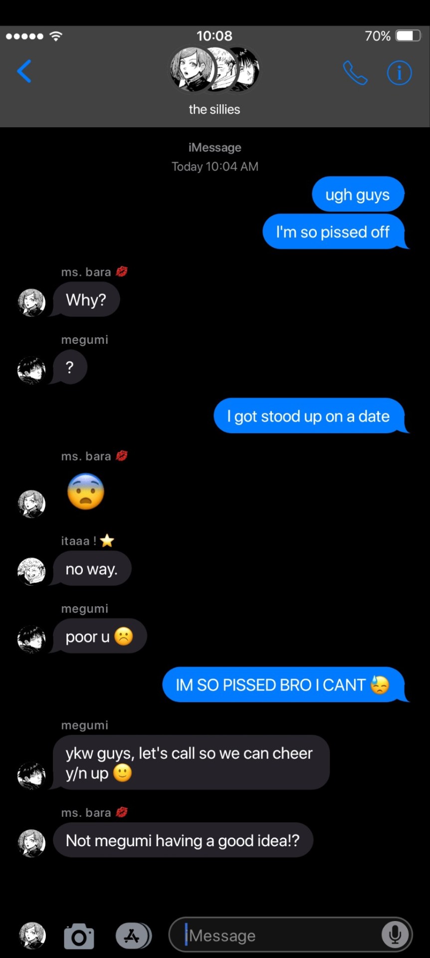 A Groupchat With Megumi, Yuji And Nobara!