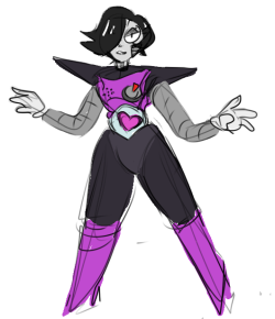 A simple messy mettaton, trying something
