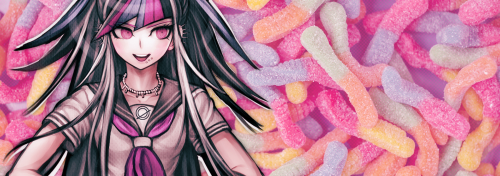 ❥ pink candycore-themed Ibuki Mioda layouts / requested by anon > Kindly reblog or like if using!