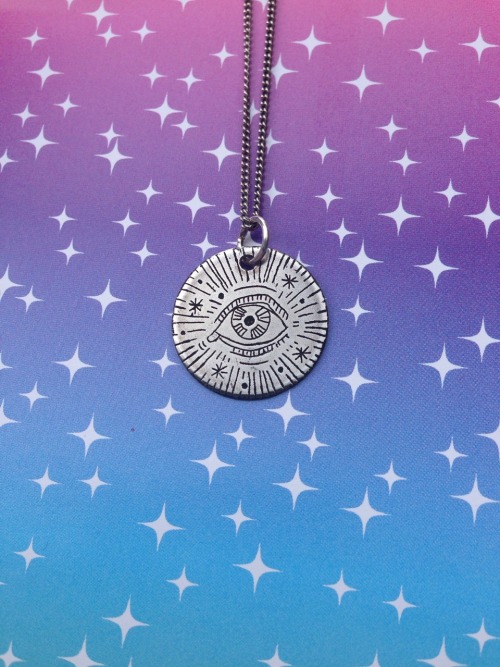 lemaddyart:  Star gazer pendant, hand etched oxidized silver - Maddy young 2014 