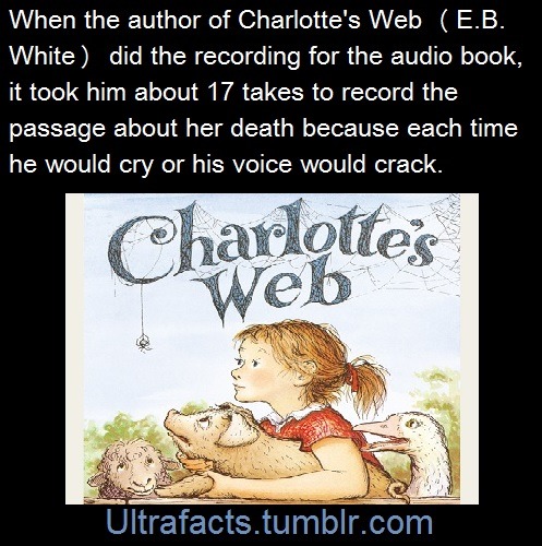 ultrafacts:    “He, of course, as anyone does doing an audio book, had to do several