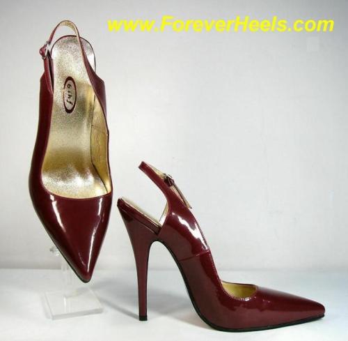 www.ForeverHeels.com Style CHC_V, V-Shape Sharp Pointed Toe Slingback High Heel Pumps - The Special 