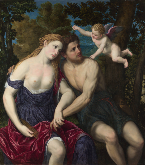 Daphnis and Chloe (also known as A Pair of Lovers) by Paris Bordone oil on canvasThe National Galler