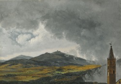 fleurdulys:  View of Monticelli near Tivoli - Simon Denis 1771 