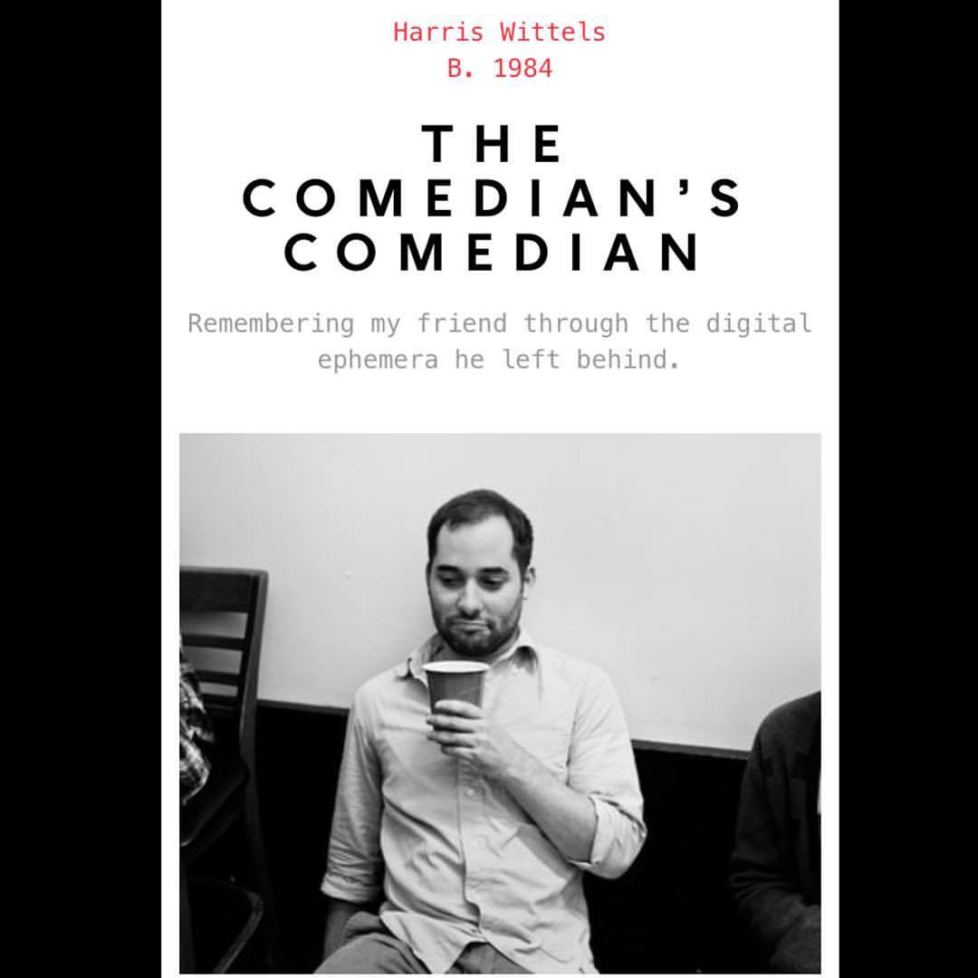 My friend Harris Wittels passed away this year. He was a brilliant writer who worked with us on Master of None and Parks and Rec. I miss him dearly. I wrote a piece in the NYTimes magazine about him. Read it here: https://t.co/ii43Dh7iIf