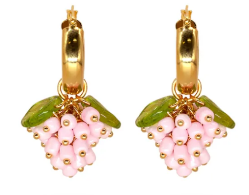 laduree-et-cigarettes:ANNELE fruit earrings !Raspberry jelly / Cloudberry cute / Baby raspberry / Ap