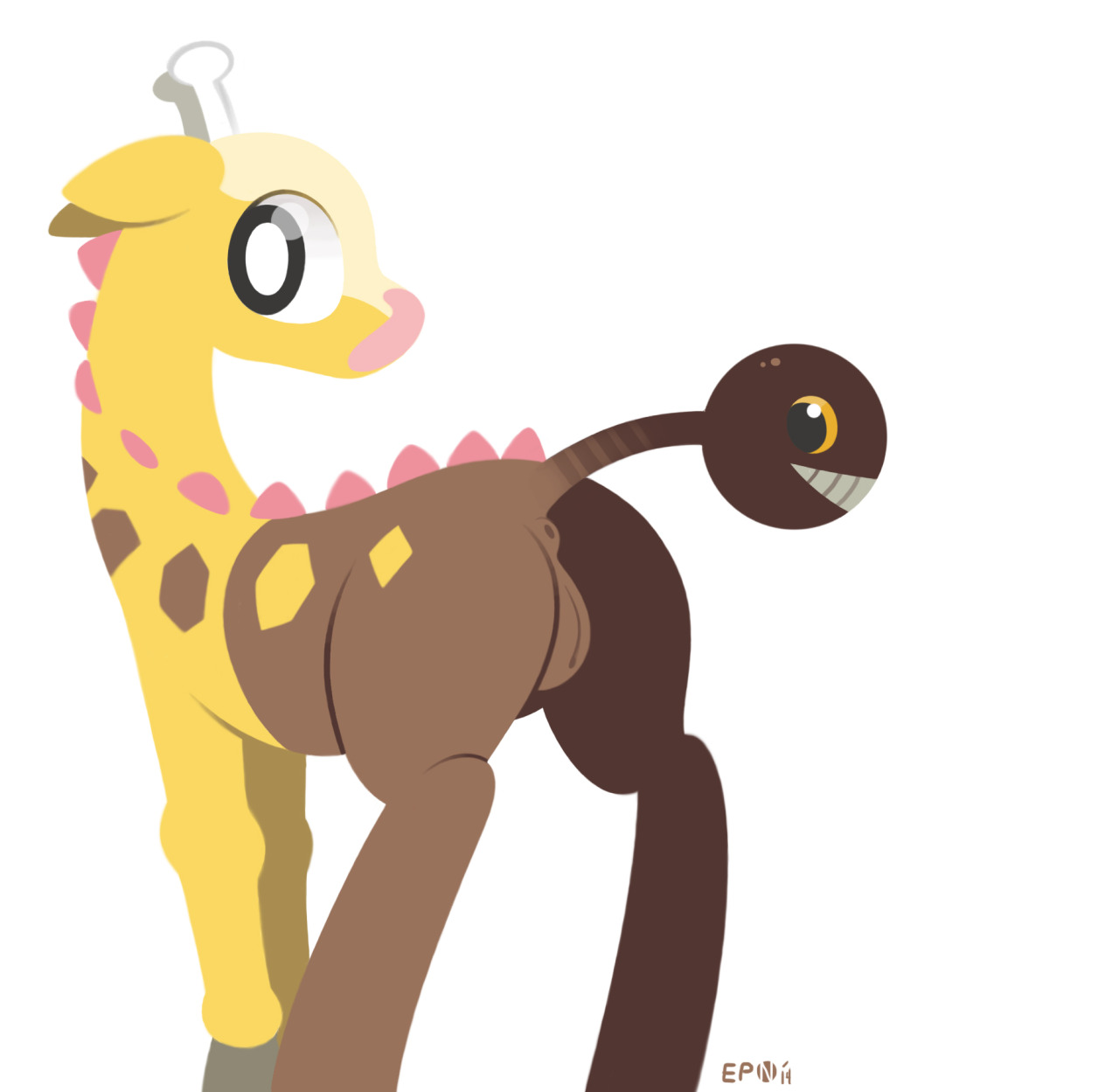 braddo-epon:  braddo-epon:  Is this correct giraffe anatomy? Is this pokemon even