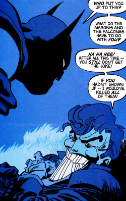 jthenr-comics-vault:  Bats & Joker Tim