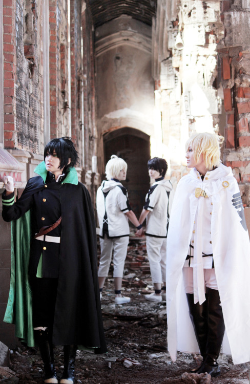 noragamis: Can we still go home, Mika…? first photos from Owari shoot!! ^^ Yuu / Mika / youn