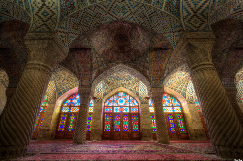 travelingcolors: Nasir al-Mulk Mosque, Shiraz | Iran (by Michele Moroni)