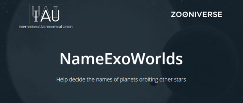 The International Astronomical Union and Zooniverse have opened the NameExoWorlds contest! This cont