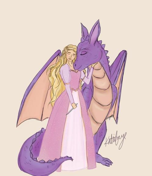 katiifaye: Rapunzel, mother of dragons.Reminiscing on barbie movies from my childhood, I always love