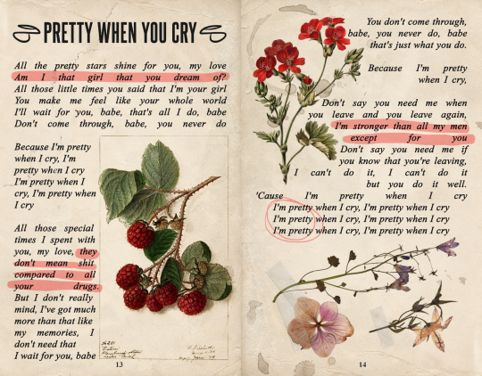 glittertearsxx: ULTRAVIOLENCE by Lana Del Rey as an old book part 1 / part 2 [credit