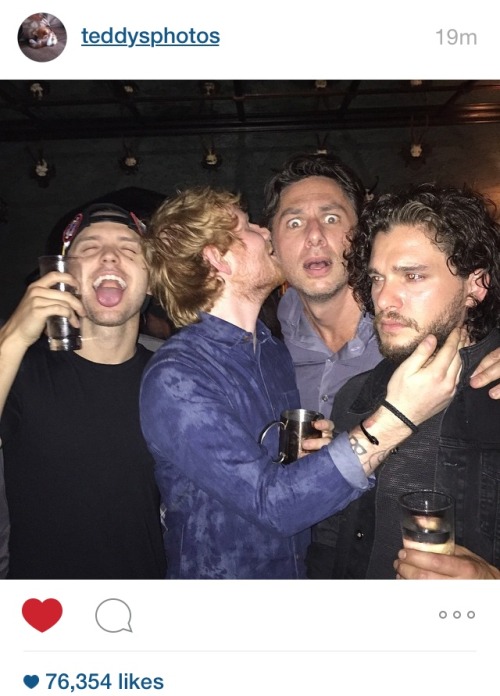 pinechristopherr:  when ed sheeran and zach adult photos