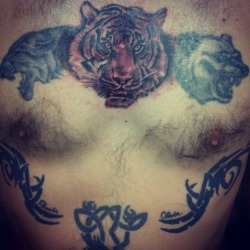 Chest piece almost completed jus some tribal