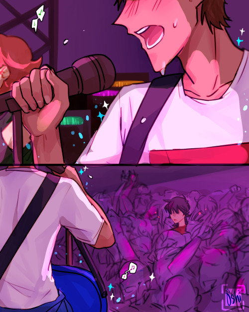 oshietee:“Hey Keith! Don’t take your eyes off me”or the band!au i cant stop thinking about for the p