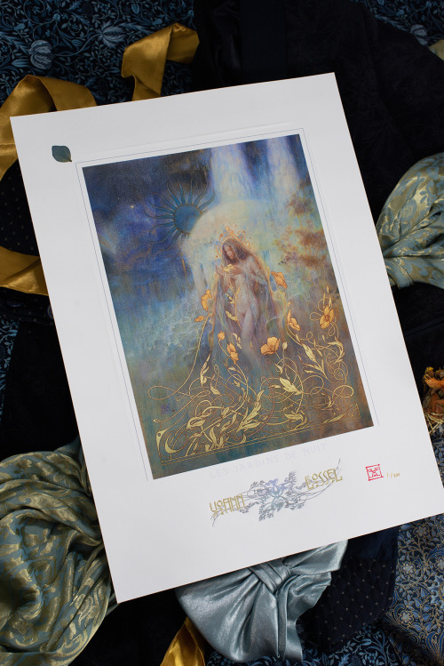 On the occasion of the summer solstice, here are the prints of &ldquo;Les Jardins de Nuit&rd