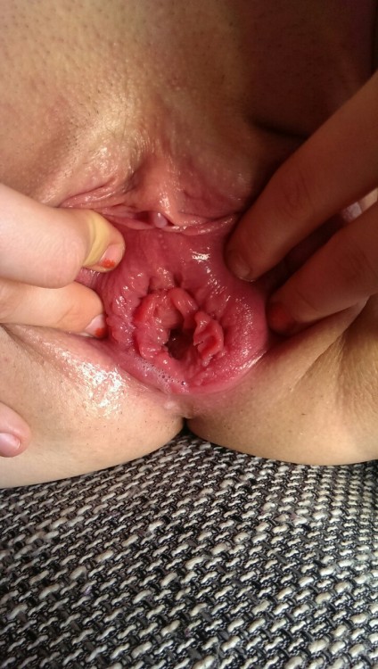 selenestretchingpussy:  These are new pictures with beautiful gape into my stretched pussy!!!  Wow Selene! For a 19yo your gape is looking very advanced. Such a slut! I love how you are able to push the inside of your pussy walls out - it makes your preci