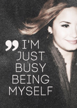   "I try to keep it real. I don't have time to worry about what I'm projecting to the world. I'm just busy being myself."               