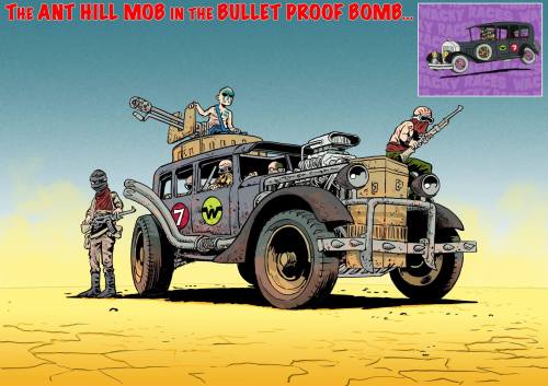 aircrag5: Wacky Races redesigned Fury Road style by Mark Sexton