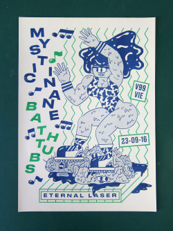 burnbjoernburn:
“Mystic Inane riso-print for their show in vienna with the Bathtubs
”