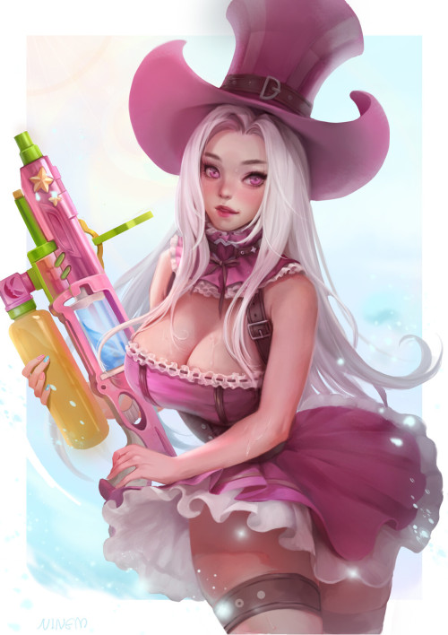 粉红女警 Pink Caitlyn Nine Mhttps://www.artstation.com/artwork/28vb9Y 