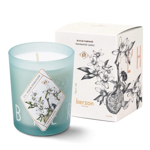 Kerzon’s herbarium candles have gorgeous botanical illustrations.