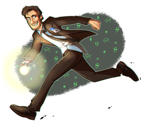 alexkrycek1994:Mulder runs across ur dash enthusiastically on the hunt for aliens (transparent!)