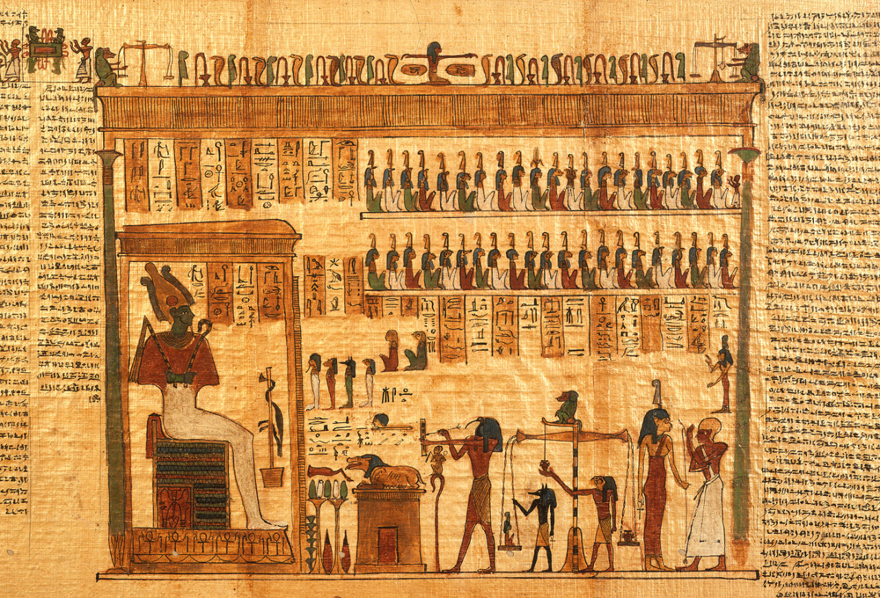mertseger:  Book of the Dead of Neysushutefnut, the 4th century BCE, Late Period,