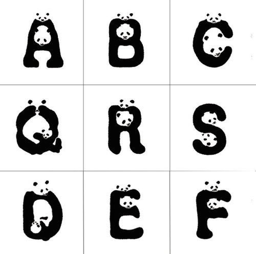 WWF Japan made adorable Panda Font to raise awareness with Ogilvy & Mather