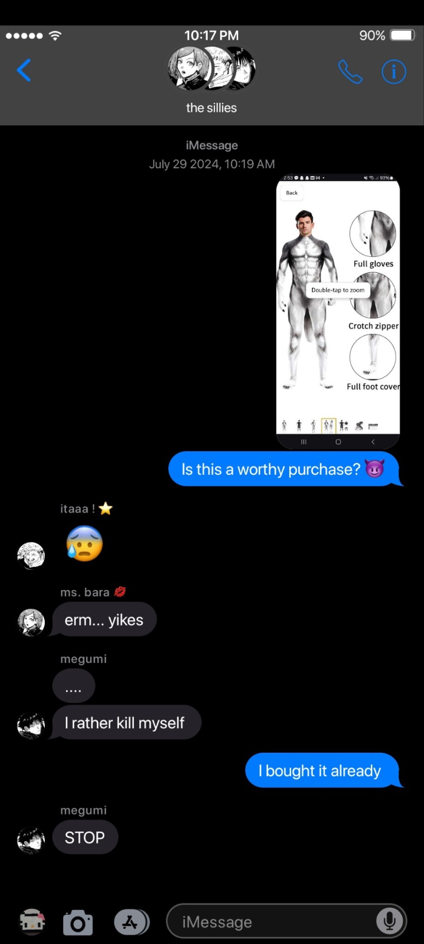 A Groupchat With Megumi, Yuji And Nobara!