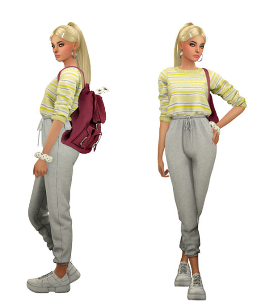 TS4 Soft Girl Lookbook #1 Skin / Face / Hair / Eyebrows / Eyes / NosemaskClothing - Top Flower Dum