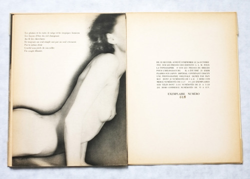 thegreatinthesmall:  Paul Eluard, Man Ray - Facile 1935