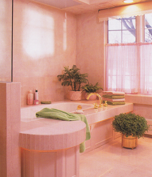 jpegfantasy: A dreamy bathroom. Color - A Stroke of Brilliance. Benjamin Moore & Co., 1993. Scan