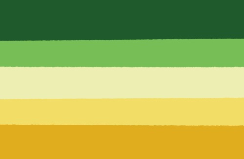 untableflip:I decided to add my own spin on the aroallo flag. The stripes aren’t even because 
