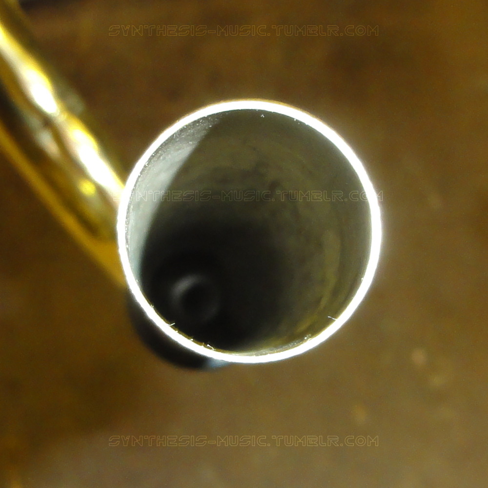synthesis-music:  Dent in a tuba tuning slide (along with a crushed bell, broken