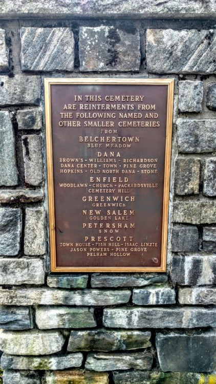 swforester:Scenes from Quabbin Park cemetery. This cemetery was created in 1932 because of the const