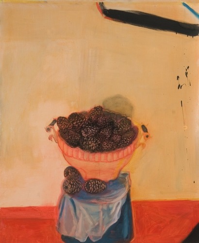 Pinecones V     -    Katz Avner, 2007Israeli, b.1939- oil on canvas, 120 x 100 cm