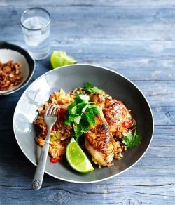 intensefoodcravings:  Grilled Lemongrass Chicken with Tomato Rice | Gourmet Traveller