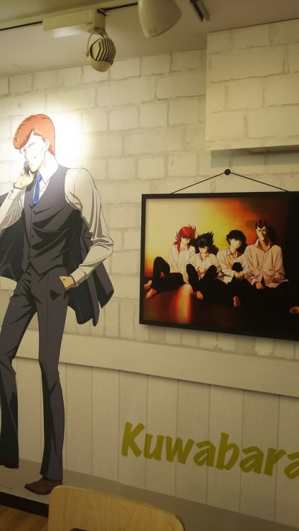 hi-jacque-japan:  Inside the Yu Yu Hakusho cafe.  My dreams!  