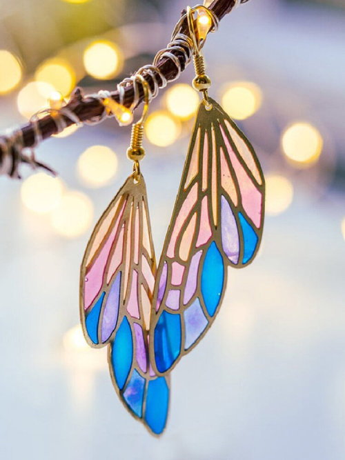 jollytyrantwhispers:❀Colorful Wings Butterfly Earrings ❀↪ Use Discount Code: tumblr-1112 ↩