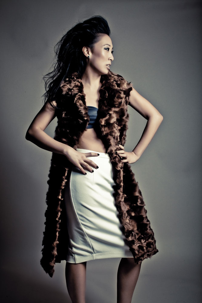 IRON CHEF JUDY JOO (frosted mink) photographed by landis smithers