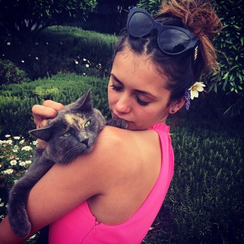 Amazing Nina and cute cat :) 